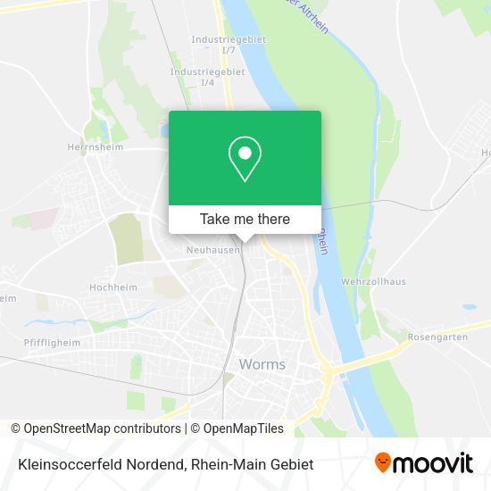 Карта Kleinsoccerfeld Nordend