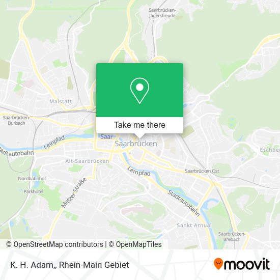 Карта K. H. Adam,