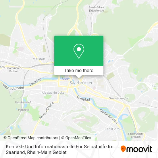 Карта Kontakt- Und Informationsstelle Für Selbsthilfe Im Saarland