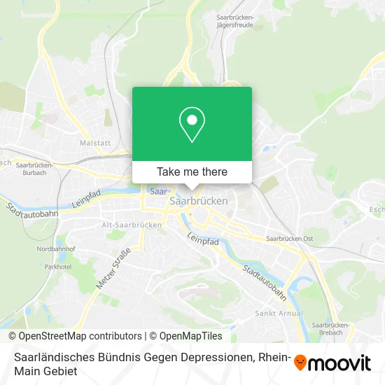 Карта Saarländisches Bündnis Gegen Depressionen