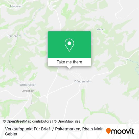 Карта Verkaufspunkt Für Brief- / Paketmarken