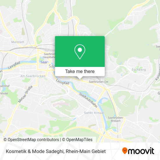 Карта Kosmetik & Mode Sadeghi
