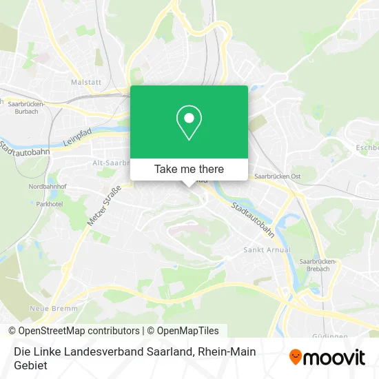 Карта Die Linke Landesverband Saarland