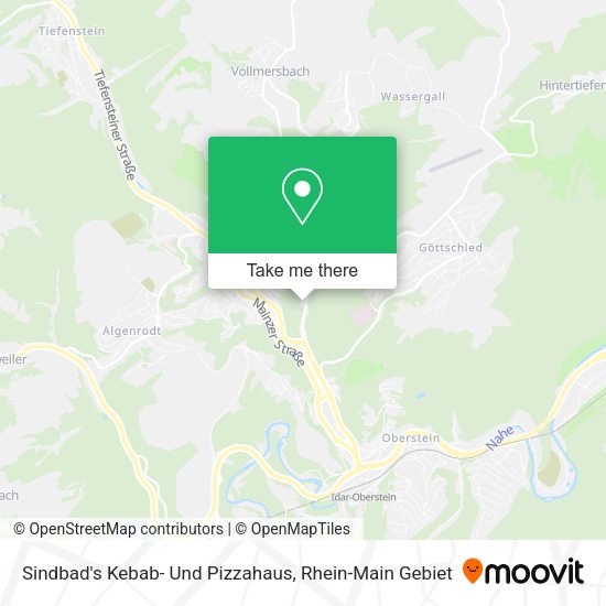 Карта Sindbad's Kebab- Und Pizzahaus