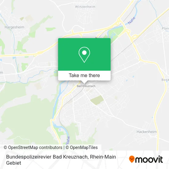 Карта Bundespolizeirevier Bad Kreuznach