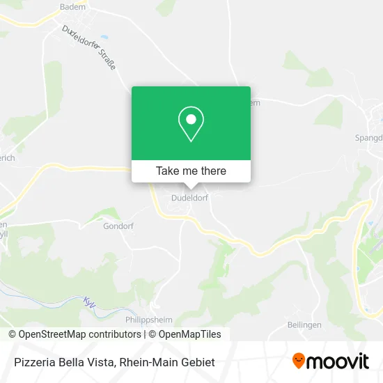 Карта Pizzeria Bella Vista