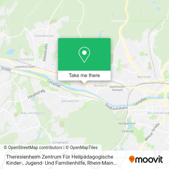 Theresienheim Zentrum Für Heilpädagogische Kinder-, Jugend- Und Familienhilfe map