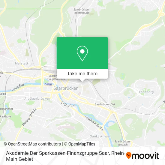 Карта Akademie Der Sparkassen-Finanzgruppe Saar