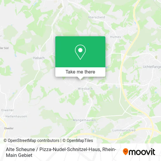 Карта Alte Scheune / Pizza-Nudel-Schnitzel-Haus
