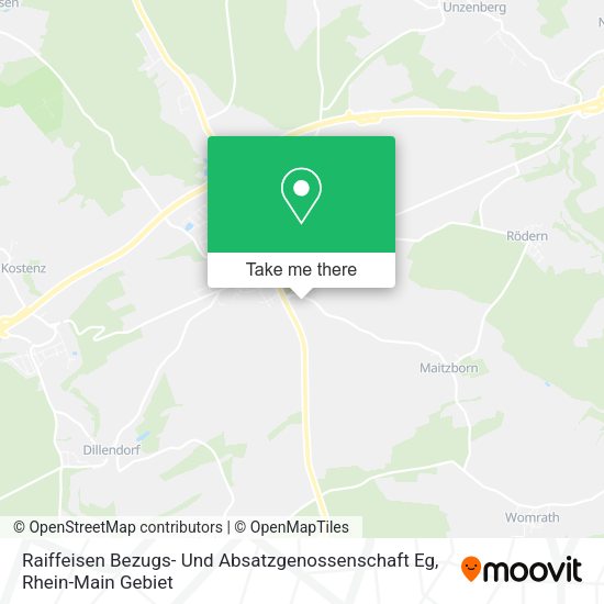 Карта Raiffeisen Bezugs- Und Absatzgenossenschaft Eg