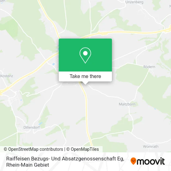 Карта Raiffeisen Bezugs- Und Absatzgenossenschaft Eg