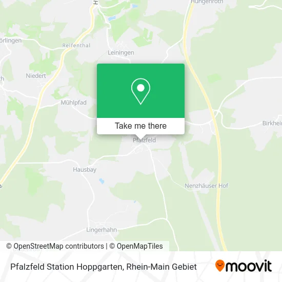 Pfalzfeld Station Hoppgarten map