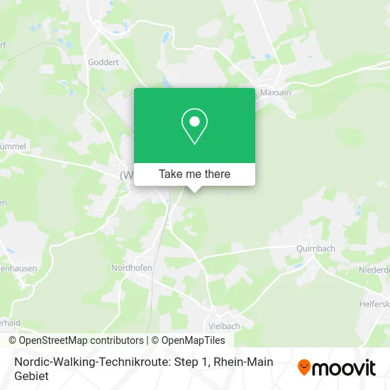 Карта Nordic-Walking-Technikroute: Step 1