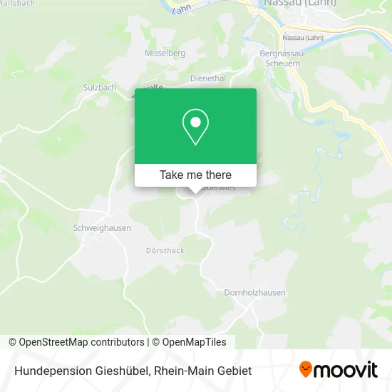 Карта Hundepension Gieshübel