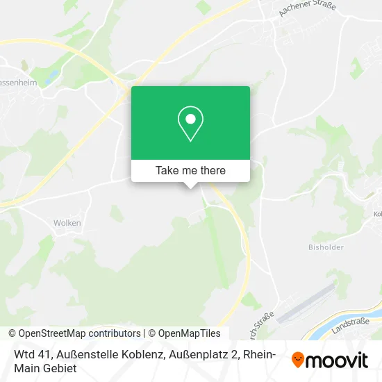 Карта Wtd 41, Außenstelle Koblenz, Außenplatz 2