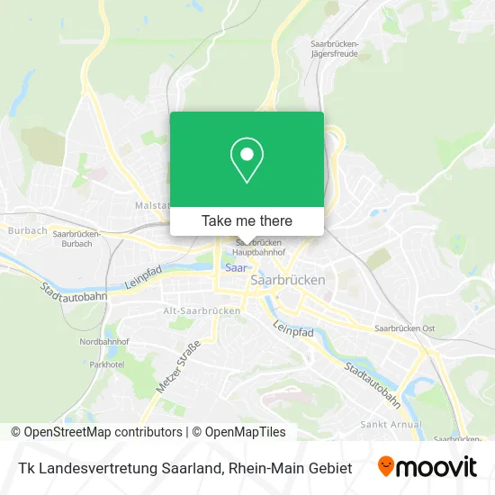 Карта Tk Landesvertretung Saarland