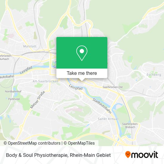 Карта Body & Soul Physiotherapie