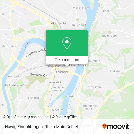 Карта Hawig Einrichtungen