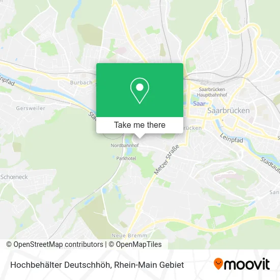 Карта Hochbehälter Deutschhöh