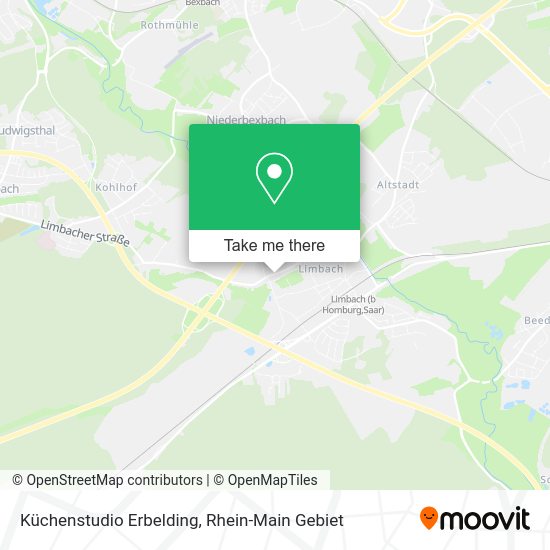 Карта Küchenstudio Erbelding