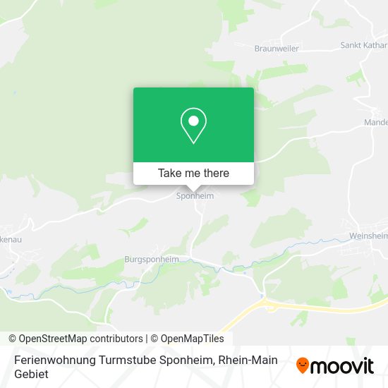 Карта Ferienwohnung Turmstube Sponheim