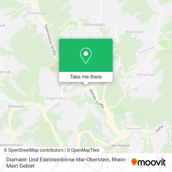 Карта Diamant- Und Edelsteinbörse Idar-Oberstein