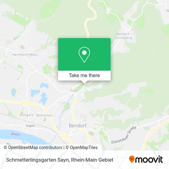 Карта Schmetterlingsgarten Sayn