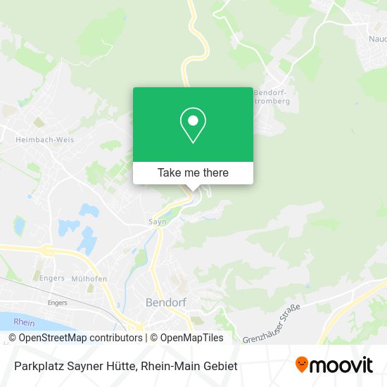 Карта Parkplatz Sayner Hütte
