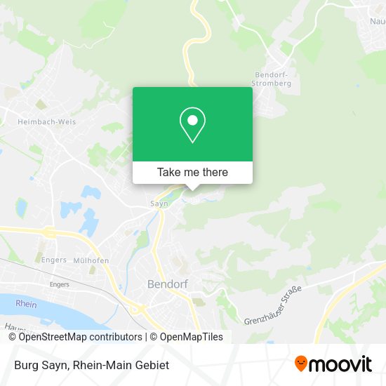 Burg Sayn map