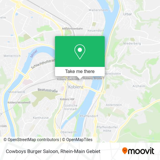 Карта Cowboys Burger Saloon