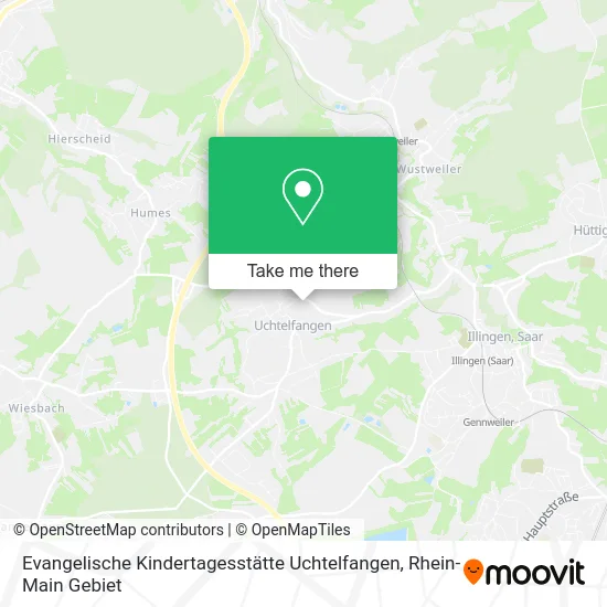Карта Evangelische Kindertagesstätte Uchtelfangen