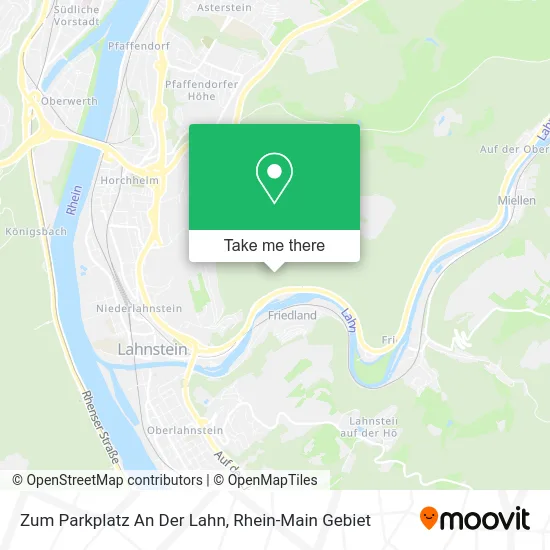 Карта Zum Parkplatz An Der Lahn
