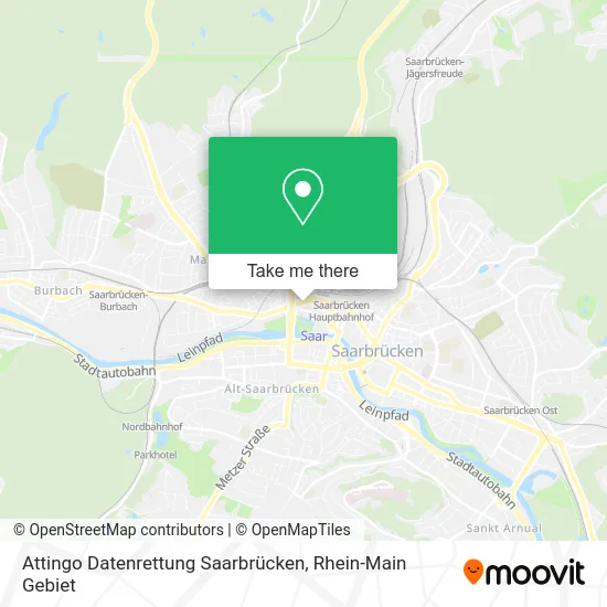 Карта Attingo Datenrettung Saarbrücken