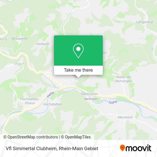 Карта Vfl Simmertal Clubheim