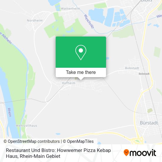 Карта Restaurant Und Bistro: Howwemer Pizza Kebap Haus
