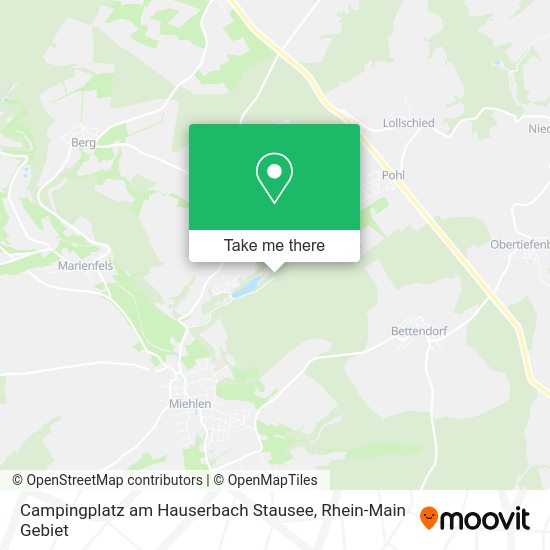 Карта Campingplatz am Hauserbach Stausee