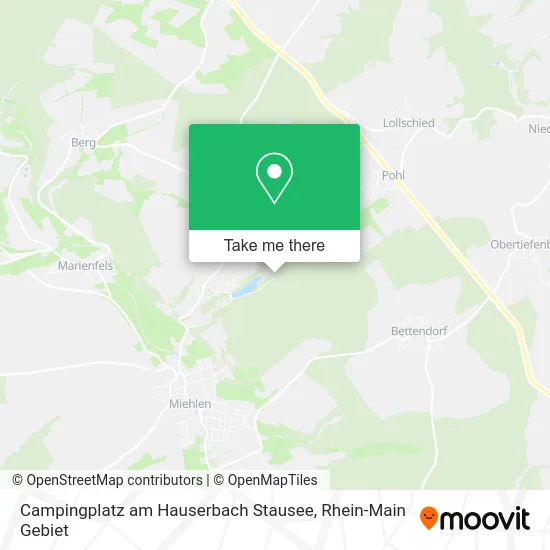 Campingplatz am Hauserbach Stausee map
