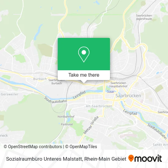 Карта Sozialraumbüro Unteres Malstatt