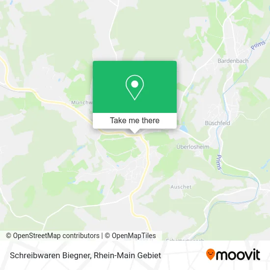 Карта Schreibwaren Biegner