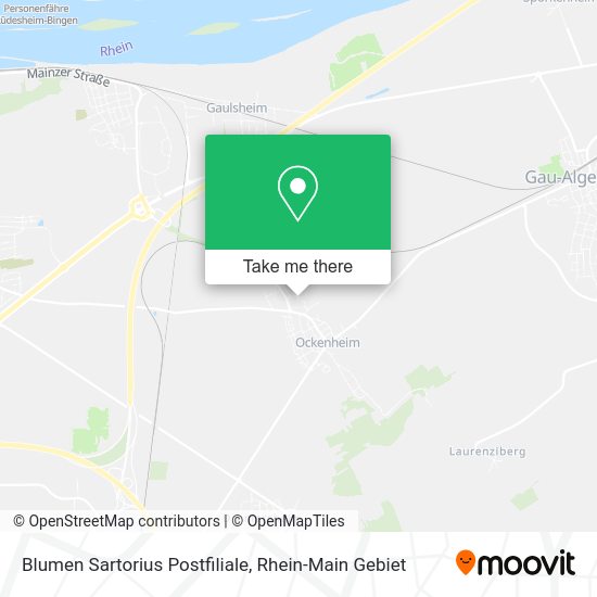 Карта Blumen Sartorius Postfiliale