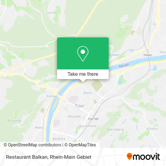 Карта Restaurant Balkan