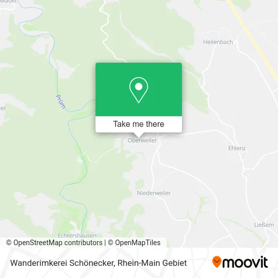 Карта Wanderimkerei Schönecker