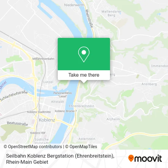 Карта Seilbahn Koblenz Bergstation (Ehrenbreitstein)