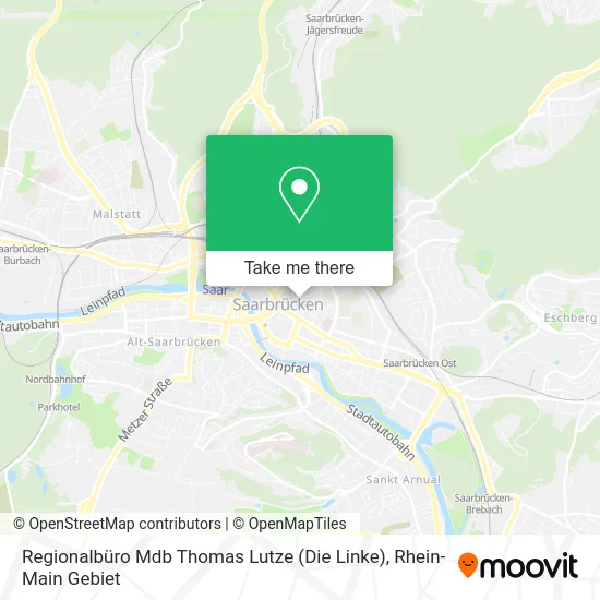 Карта Regionalbüro Mdb Thomas Lutze (Die Linke)