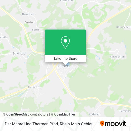 Карта Der Maare Und Thermen Pfad
