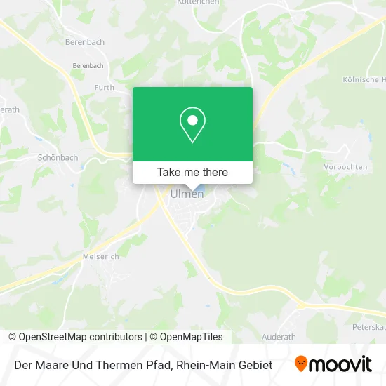 Карта Der Maare Und Thermen Pfad