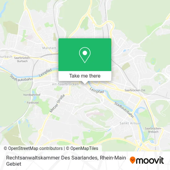 Карта Rechtsanwaltskammer Des Saarlandes