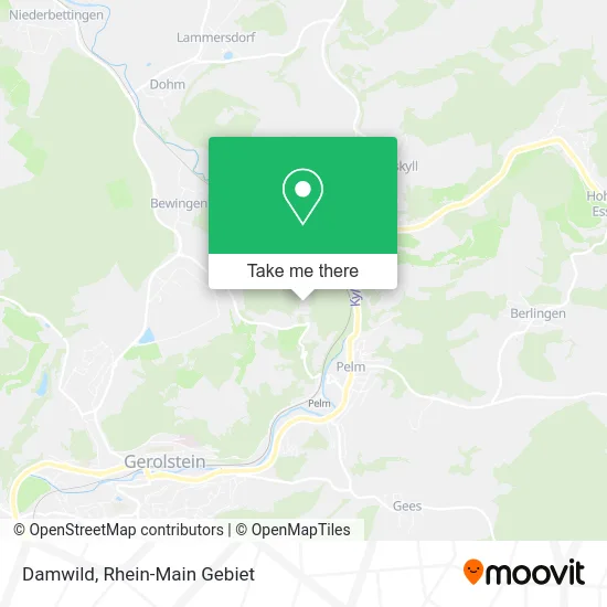 Карта Damwild
