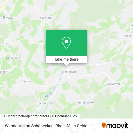 Карта Wanderregion Schönecken