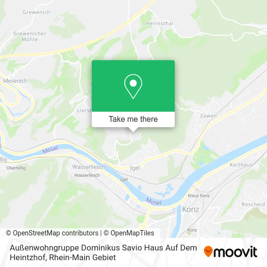 Карта Außenwohngruppe Dominikus Savio Haus Auf Dem Heintzhof